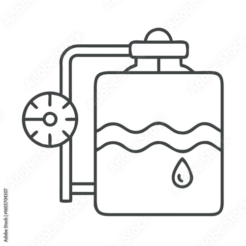 Rainwater Harvesting Tank With Overflow Pipe Design for Sustainable Water Management