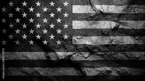 Grunge American flag