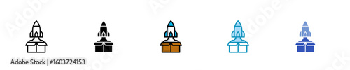 Product Launch  Icon Set Multiple Style Collection
