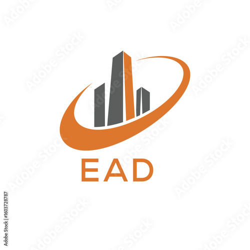 Classic Shield Logo with Stars and EAD Letters – Premium Badge or Security Brand Identity. EAD Letter Logo.
