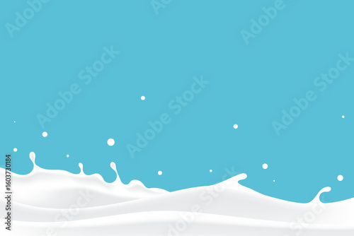 pure milk waves, yogurt pattern template