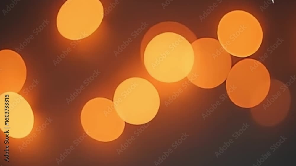 muted orange bokeh background, smoky gray bokeh lights, seamless loop bokeh video, 4K abstract light background, cinematic bokeh overlay, elegant flickering lights, ambient bokeh flicker, orange gray 