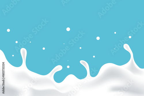 pure milk waves, yogurt pattern template