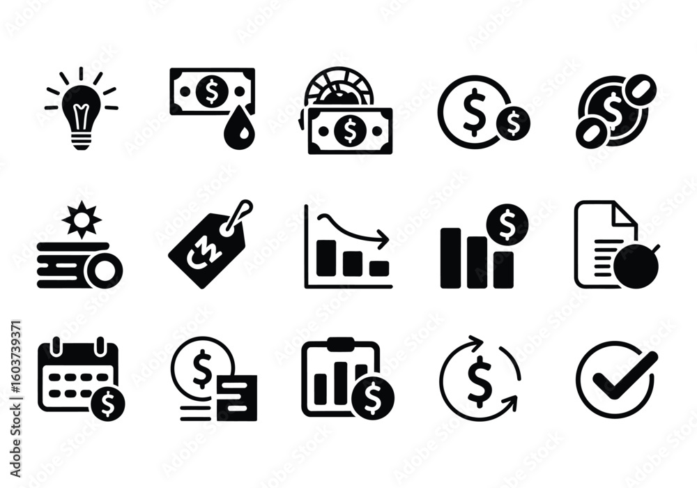 Financial Icon Set Illustrating Investment Banking Business Economy and Accounting Principles for Modern Finance Solutions and Marketing Financial Icon Set Illustrating Investment Banking Business Economy and Accounting Principles for Modern Finance Solutions and Marketing