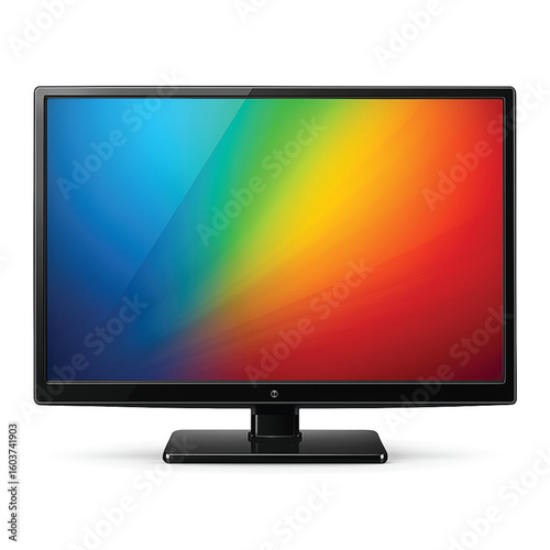 lcd tv monitor isolated