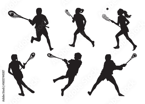 Lacrosse Player vector, Lacrosse Player clipart, Lacrosse Player silhouette