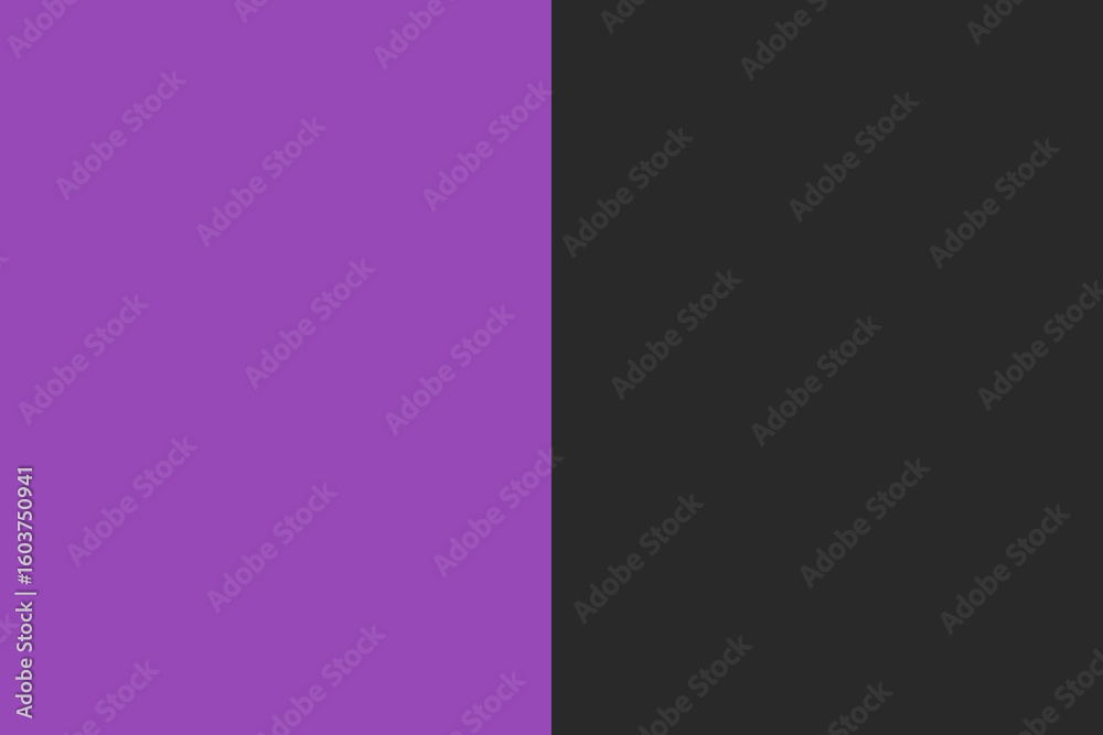Obraz premium Divided purple and black background with modern contrasting color palette