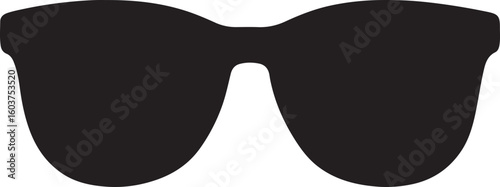 Silhouette vector of sunglasses. Perfect for summer, fashion, beachwear, and outdoor lifestyle design projects.