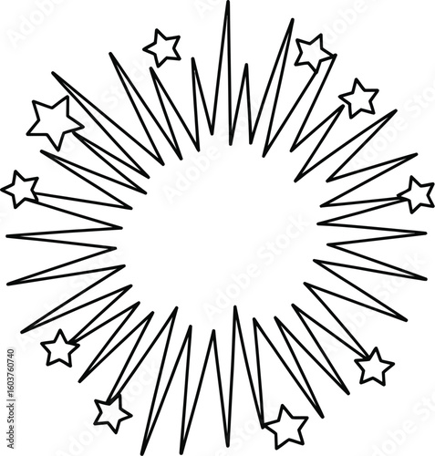 Navidad estrella línea icono o logo estilo. alto calidad firmar y símbolo en un blanco antecedentes. contento nuevo año vector contorno pictograma para infografía. Vector Pro
