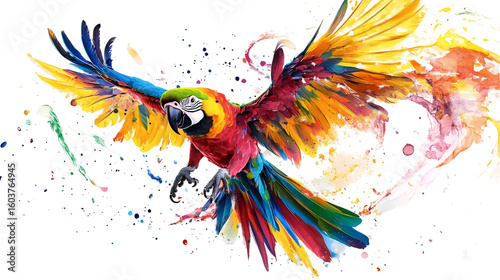 Dancing Colorful Parrot