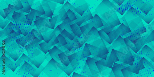 Abstract light blue pattern background. Geometric shape. Line fold polygon style dots