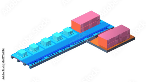 Isometric view of computer ram memory module with heatsinks for cooling and performance enhancement