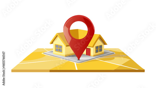 House location map pin real estate property search gps navigation address find home rent buy apartment 100