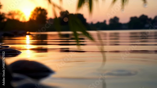 Serene Sunrise Over Still Waters: Reflections of Nature's Beauty and Tranquility
