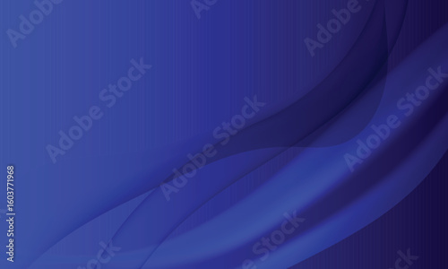 Blue abstract dynamic gradient mesh curve wave backdrop template background design