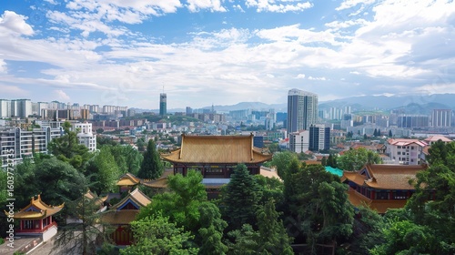Stunning view of Kunming in Yunnan, a city renowned as the 