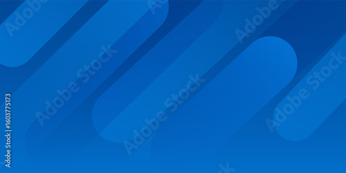 Modern blue background with glowing geometric lines. square shape design simple art