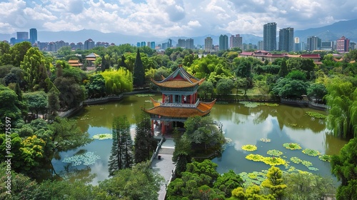 Stunning view of Kunming in Yunnan, a city renowned as the 