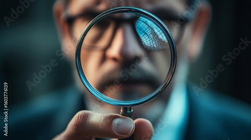 Businessman analyzing SEO search engine optimization for promoting ranking traffic on website and optimizing your website to rank in search engines.