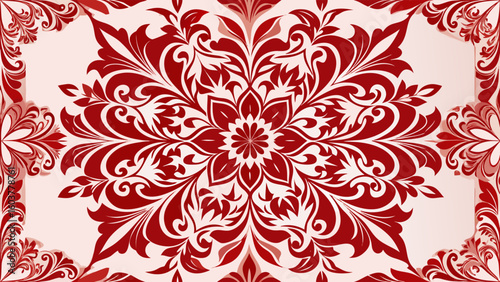 vintage ornamental design with abstract floral design isolated white background for Fashionable textile, book cover, Digital interfaces,backgrounds, creativity, cut out, geometry, 