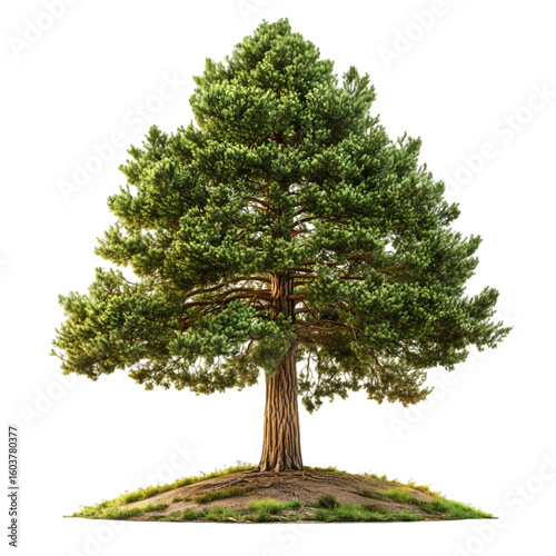 Redwood Tree isolated on a transparent background