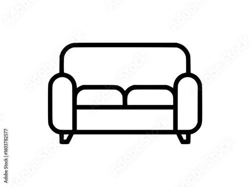 Minimalist sofa icon