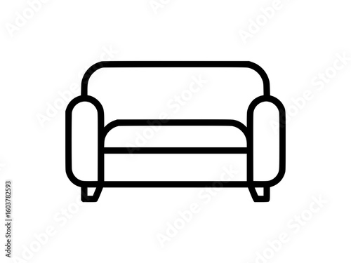 Minimalist sofa icon