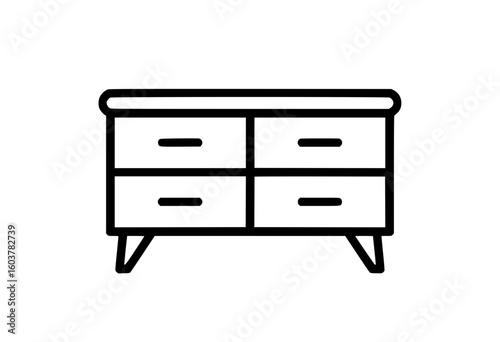 Wooden dresser icon