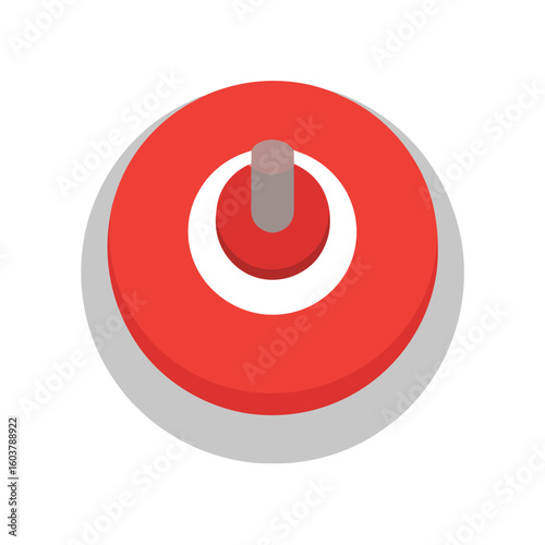 heater control knob vector illustration