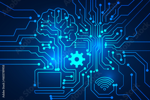 technology innovation abstract background.