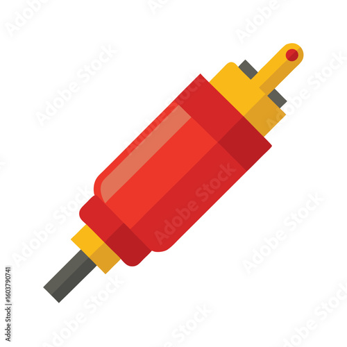 cigarette lighter socket on white background