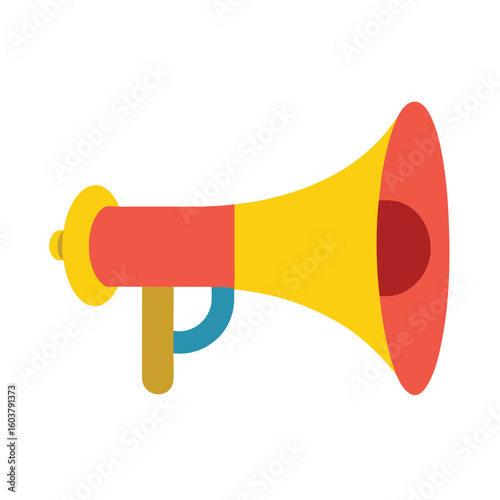 horn on white background
