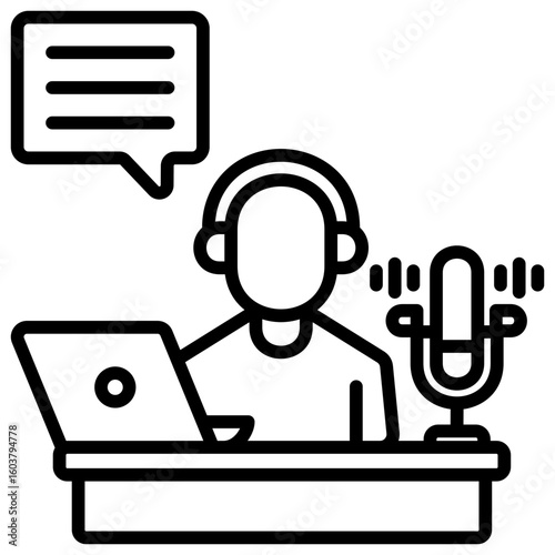 Broadcaster Icon