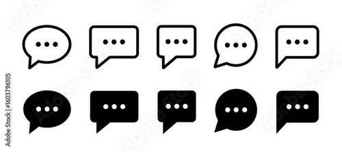 Comment icon. Speech bubble symbol. Speech bubble icon. Chat icon. Online conversation, comment, talking, help. Vector illustration
