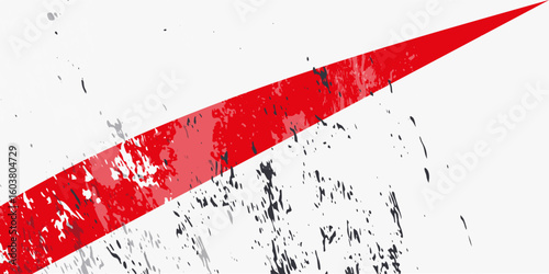 Black red ink brush stroke on white background. Japanese style. Vector illustration of grunge wave stains.Vector brushes illustration.