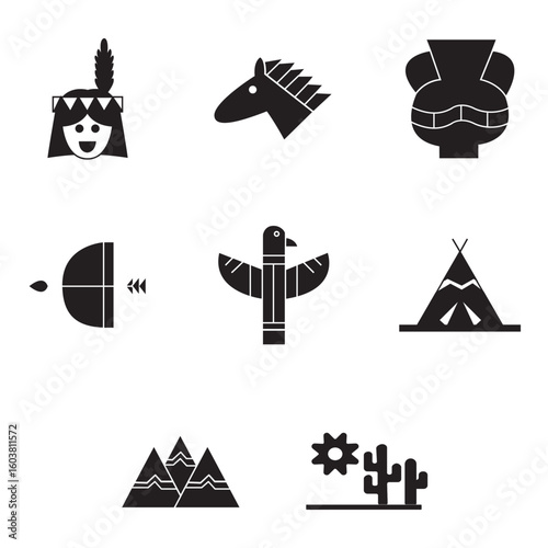 indian clip art set