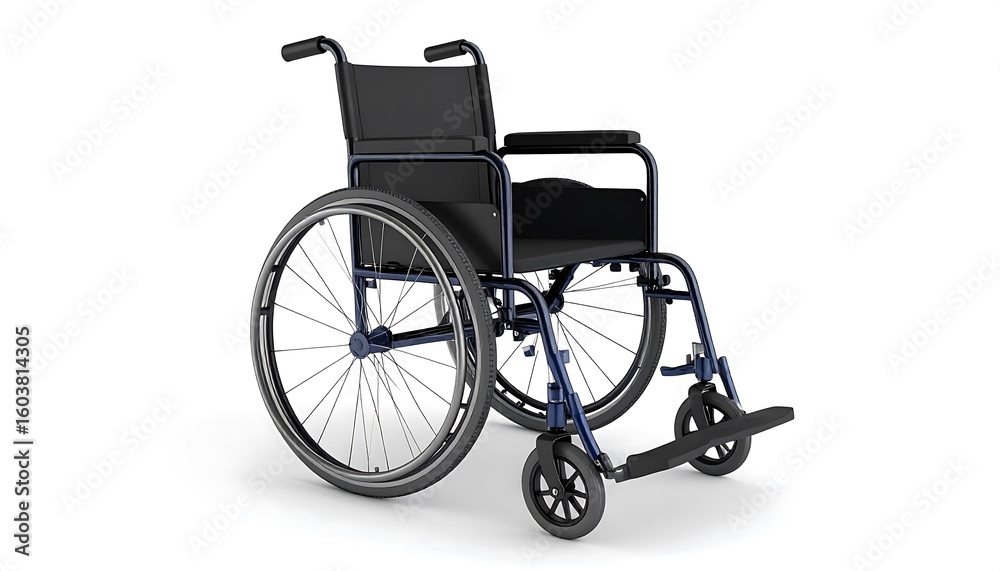 Fototapeta premium Wheelchair with healthcare, mobility, and disability.
