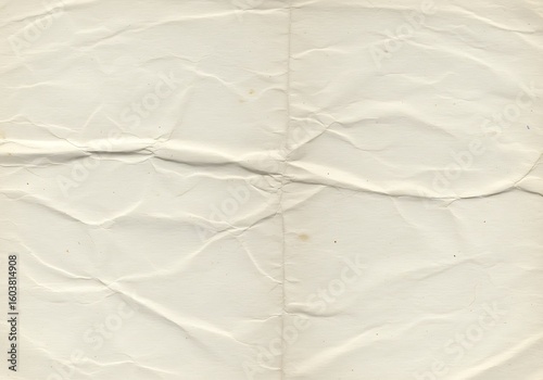 An antique-looking background of crumpled paper, showing its unique creases and natural discoloration.


