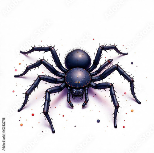 Big and creepy Halloween spider