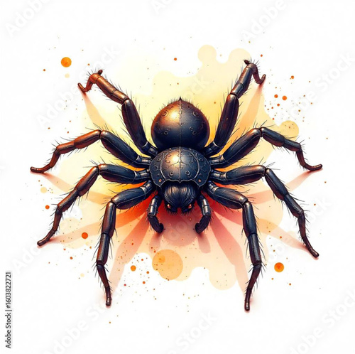 Big and creepy Halloween spider