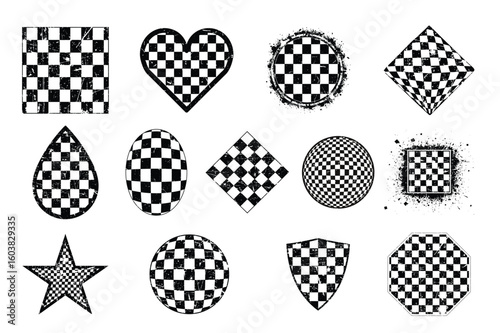 Checkerboard Pattern Shape Bundle