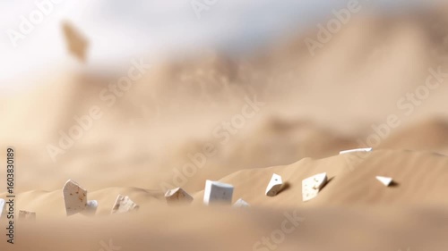 The word GREED shattering into pieces, representing the breaking of selfish desire and the triumph of inner peace.