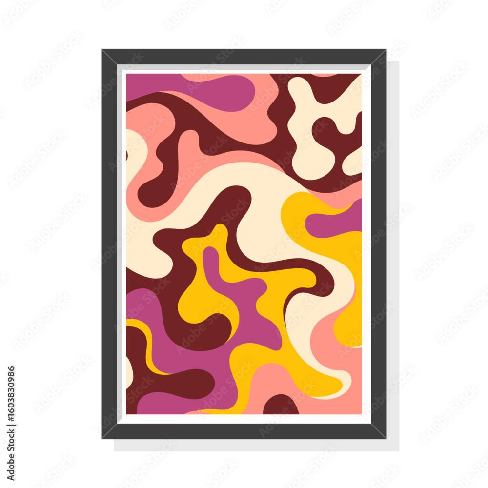 Fototapeta premium Playful Organic Pattern Wall Poster