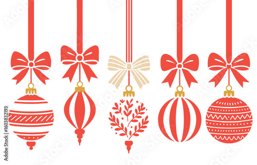 christmas balls set. Vector