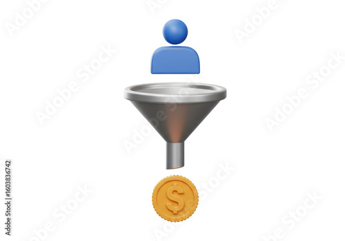 Isolated Customer Conversion Funnel with Monetary Outcome