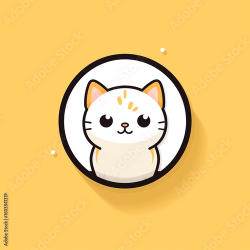 Cute Cat for Pet Shop Logo