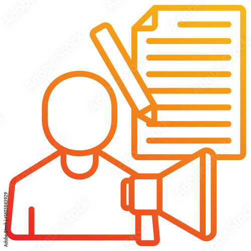 Copy Writing Icon