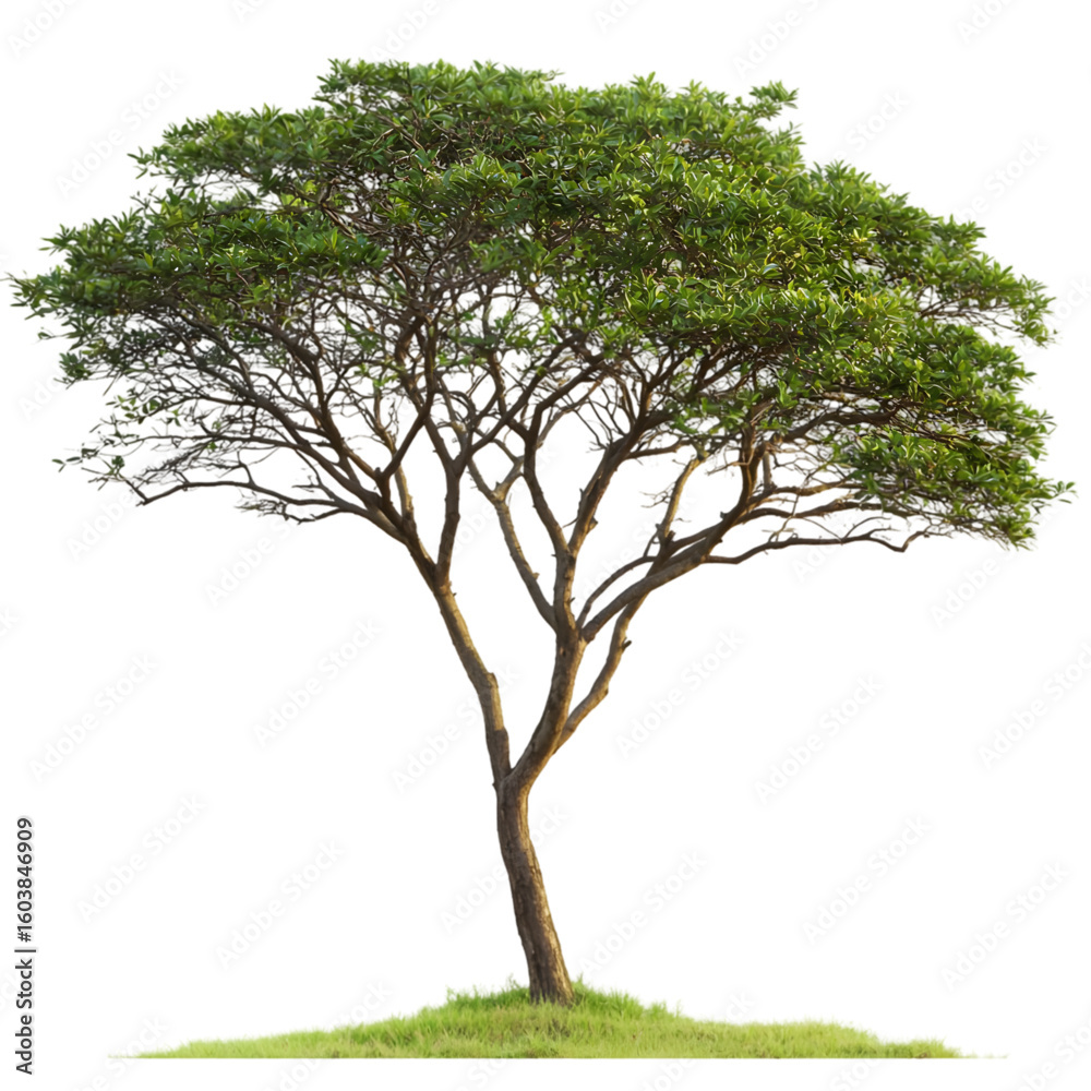 Fototapeta premium Acacia Tree isolated on a transparent background