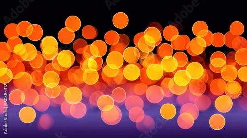 Eerie Halloween Bokeh Lights Experiment on Mysterious Background