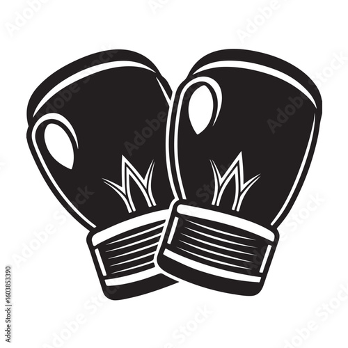 Boxing Gloves Silhouette Icon